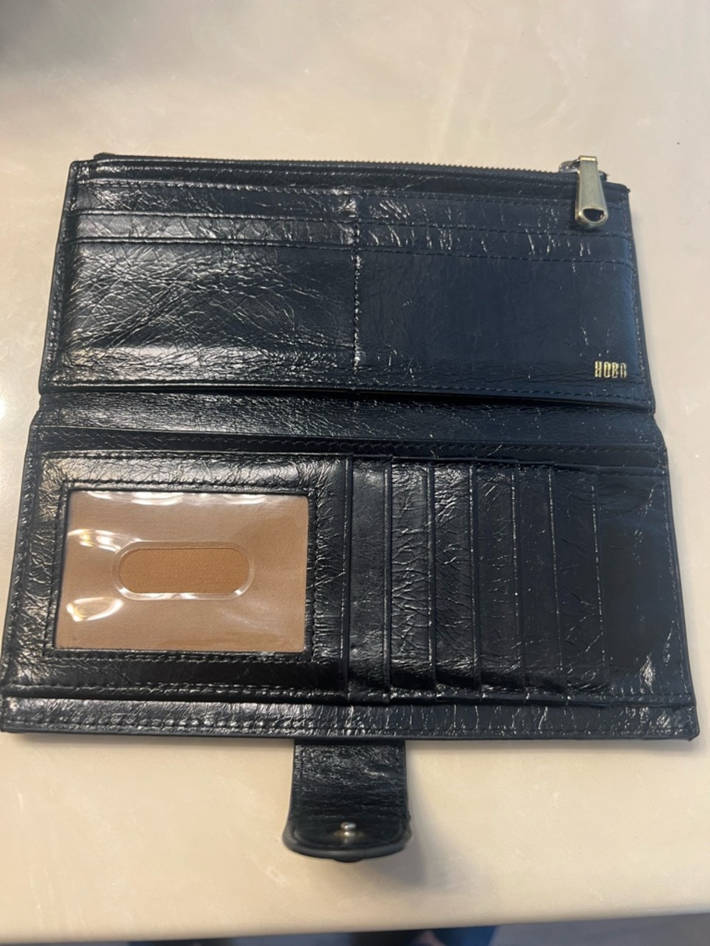 HOBO Dunn Continental black wallet, retails at $118 - Picture 7 of 16